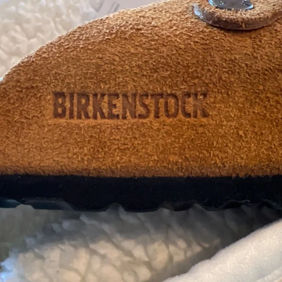 🆕 Birkenstock “Boston” Dark Rust  Suede Mules size 39/8 - Picture 8 of 8
